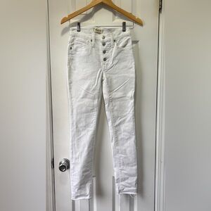 Madewell‎ Women's White 9" Mid-Rise Skinny Jeans Size 24